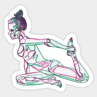 Pigeon Pose Sticker